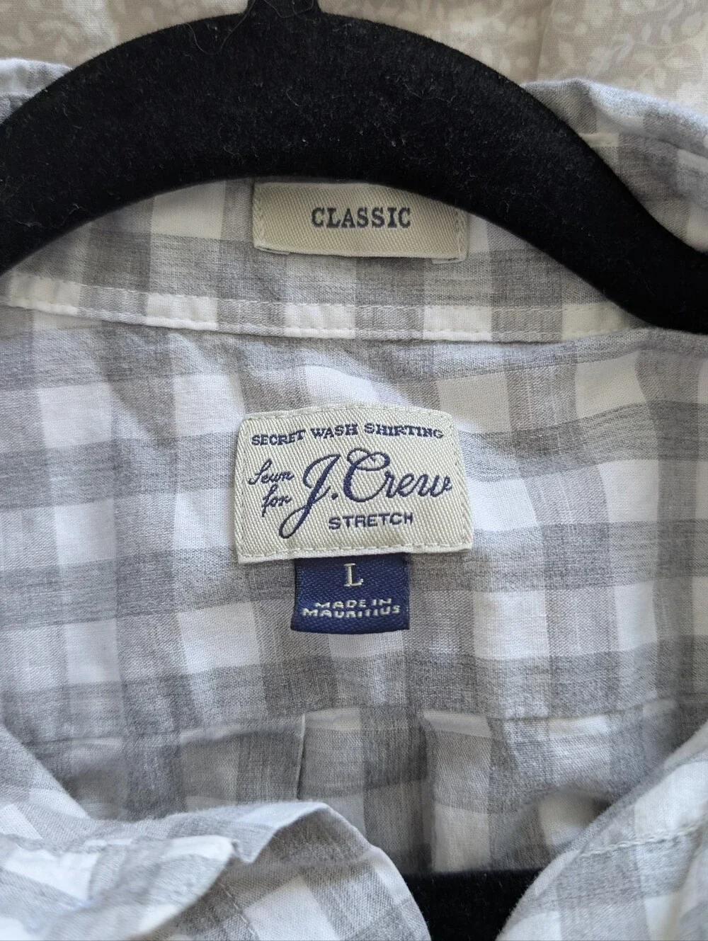 Bundle Of 2 J Crew Button-Down Plaid Shirts - Gray & Burgundy (Men)